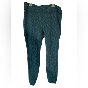 Duluth Trading Co Teal Striped Leggings